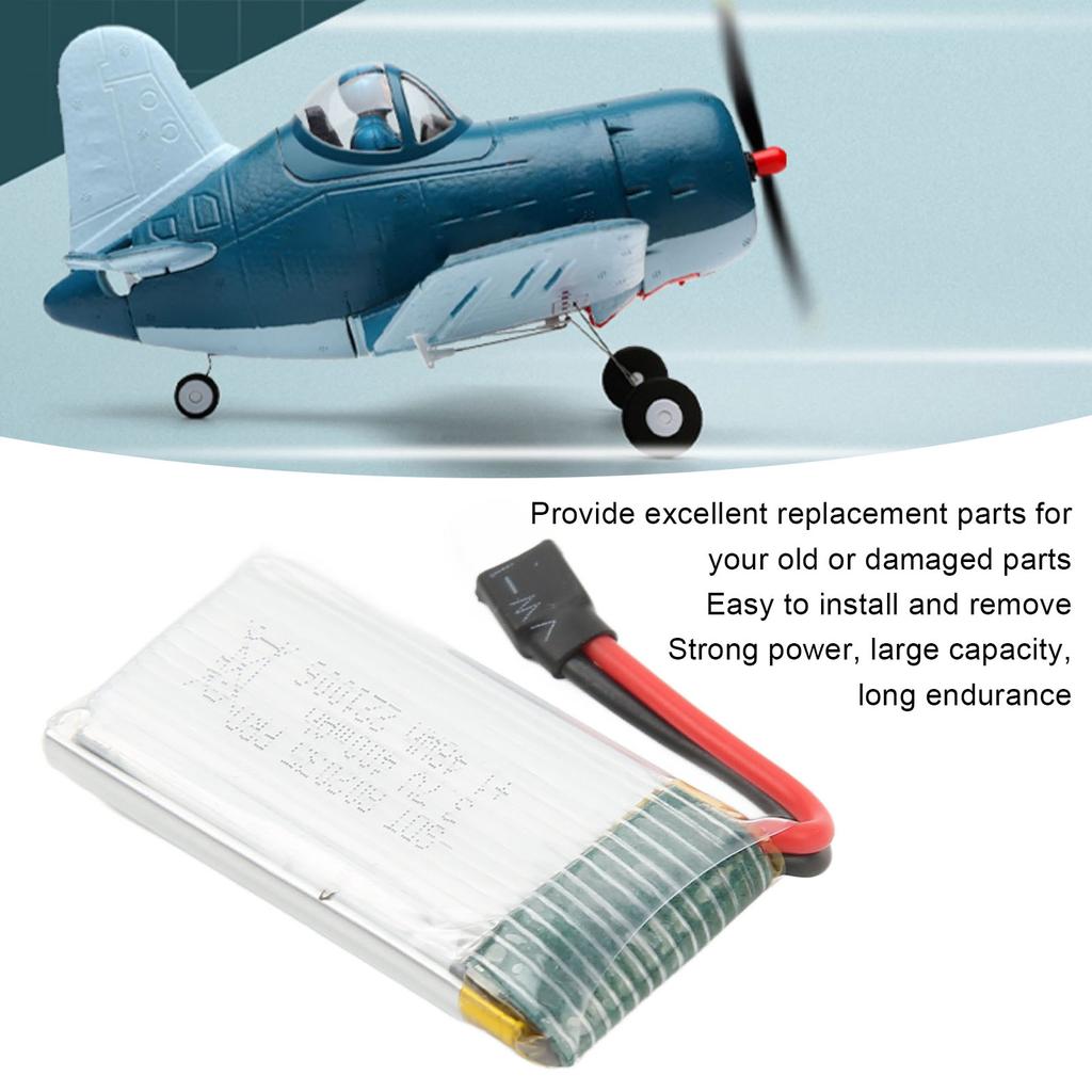 3.7V 400mAh 25C Lithium Battery For WLtoys XK A500 Remote Control Aircraft Spare Parts