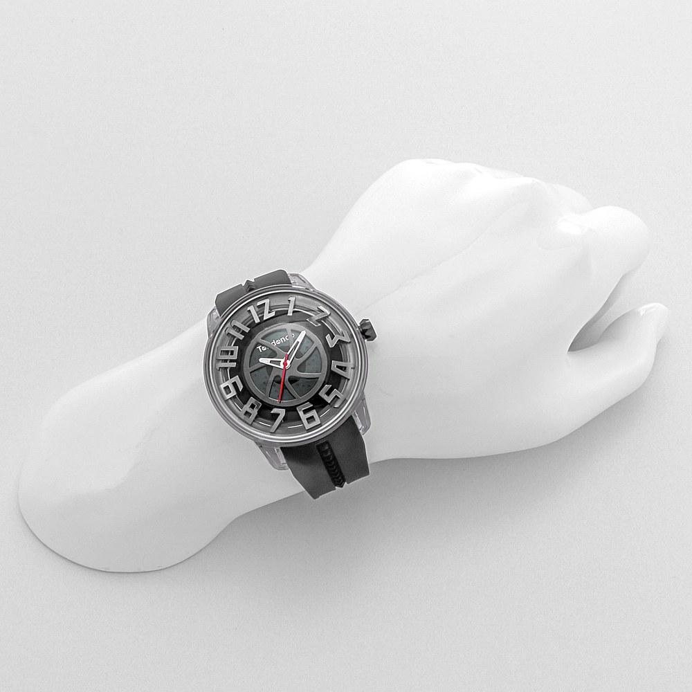 Tendence King Dome Watch 50MM Black Dial Polyamide Mineral Glass Quartz Men's