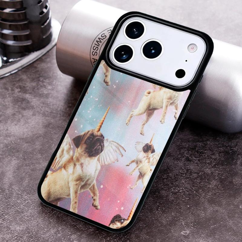 CUTE PUPPY PUG DOG MOPS Phone Case For iPhone 17 16 15 14 13 12 11 Pro Max Plus 17Air Soft Silicone Cover