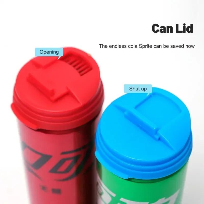 1/3/5PCS Plastic Beverage Can Lids Leak-proof Drinks Protector Multi-color Air-leak Beer Sealing Cap Portable Water Bottle Covers