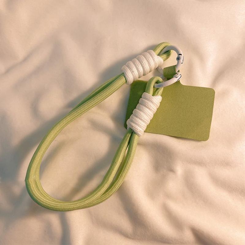 Mobile Phone Lanyard Hanging Decoration Can Be Carried Twist Rope Anti-Loss Pendant Strong Wrist Short Straps