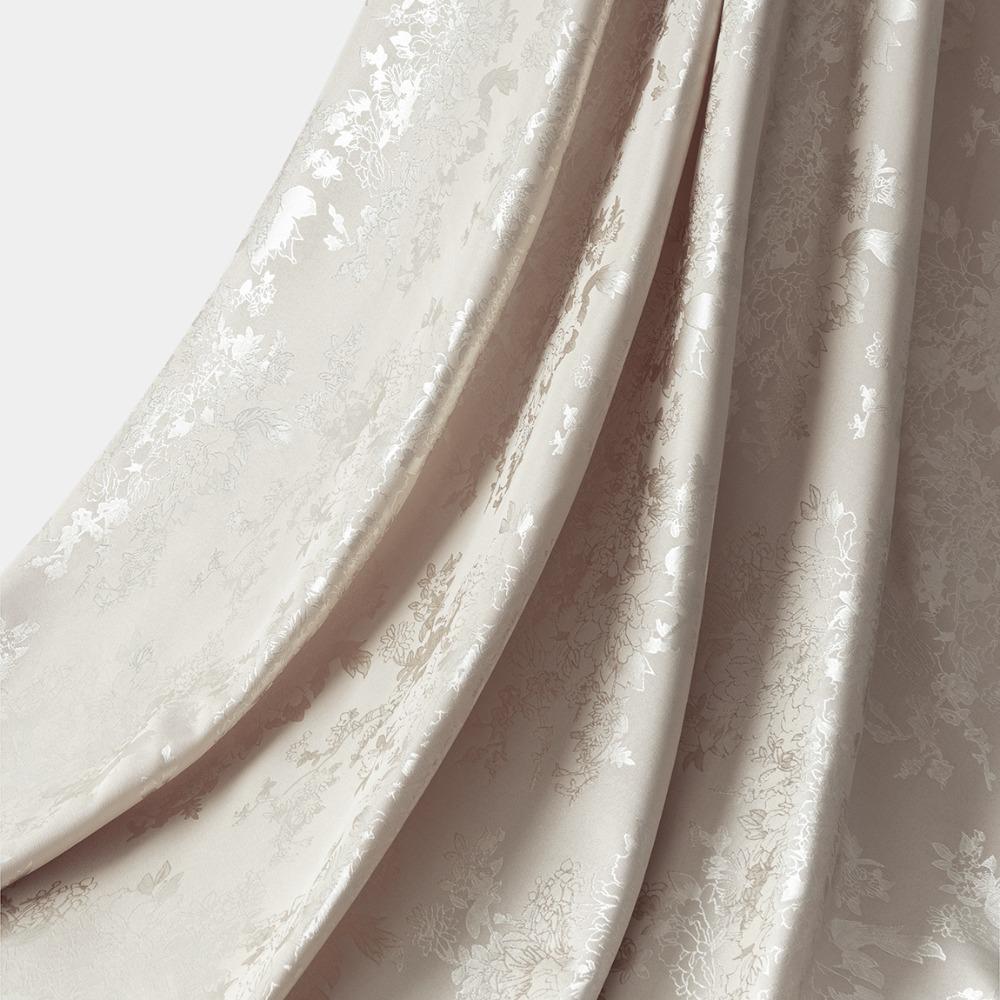 100X150cm Peony Brocade Jacquard Fabric Soft Silky Floral Damask Fabric Qipao Dress Lining Sewing Material Hanfu Costume Design