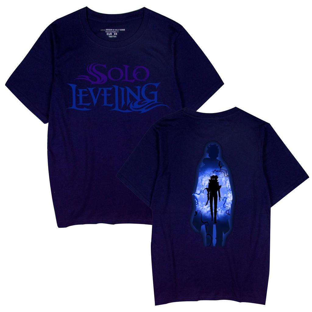Popular Anime 'Solo Leveling' Unisex Casual Short Sleeve T-shirt for Couples