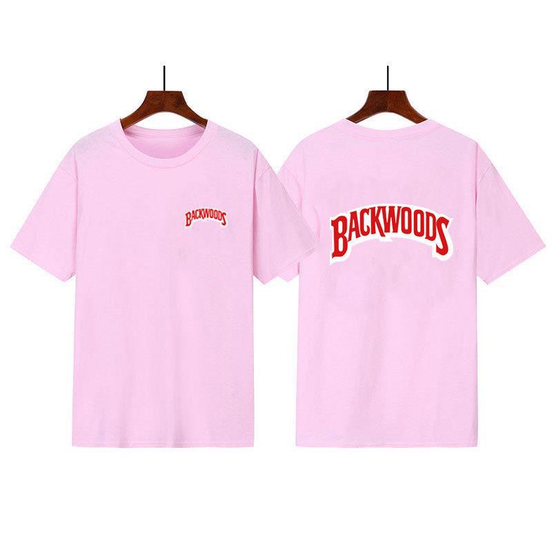 Hot-Selling Backwoods Letter Print Short-Sleeved Men'S And Women'S T-Shirts Wish Explosion