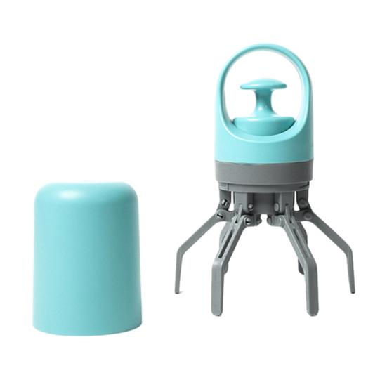 

6-Claw Dog Poop Scooper Portable Pet Poop Scooper Dog Waste Pick-up Claw with Trash Bag Dispenser for Outdoor Walking Travel светло-синий