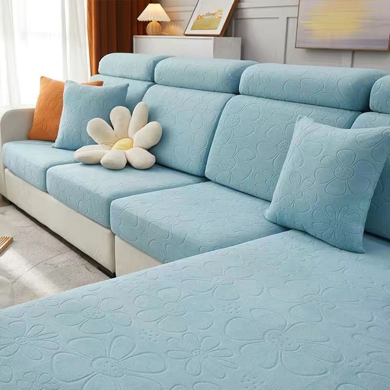 Suede Sofa Cushion Four Seasons Universal Non-Slip Modern Cover Sofa Cover All-Inclusive Elastic Sofa Cushion Simple Cushion