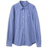 Sancai Women's Plaid Embroidered Lapel Long Sleeve Loose Shirt