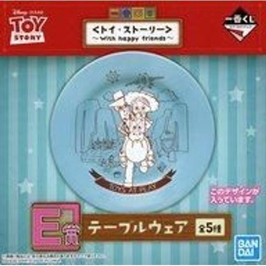 Used Plate Bowl Woody Jessie Bullseye Tableware Ichiban Kuji Toy Story Happy Friends Prize E