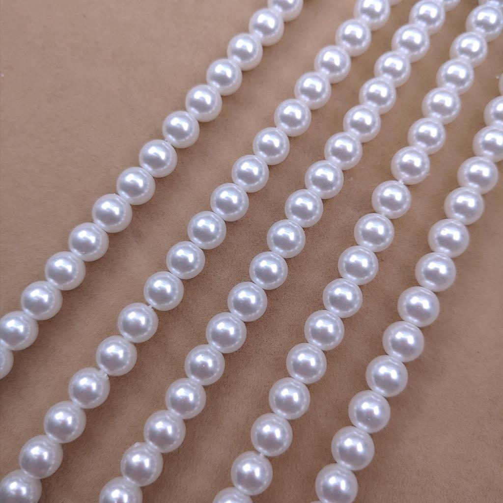 Pearl White Nanyang Faux Pearl DIY Necklace Accessory Kit