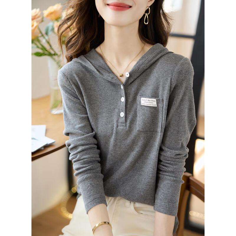 Mohanyimei Women's Slim Fit Hooded T-Shirt