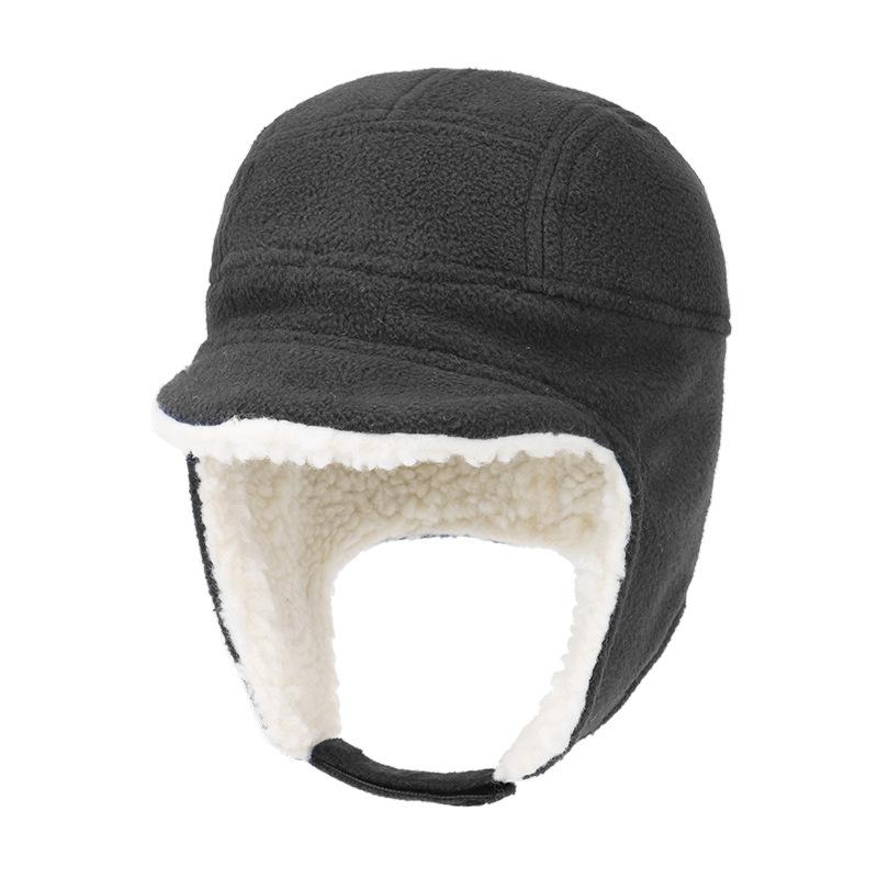 Winter New Boys and Girls Outdoor Skiing Windproof Thickened Lamb Wool Children's Ear Caps Thermal Cap