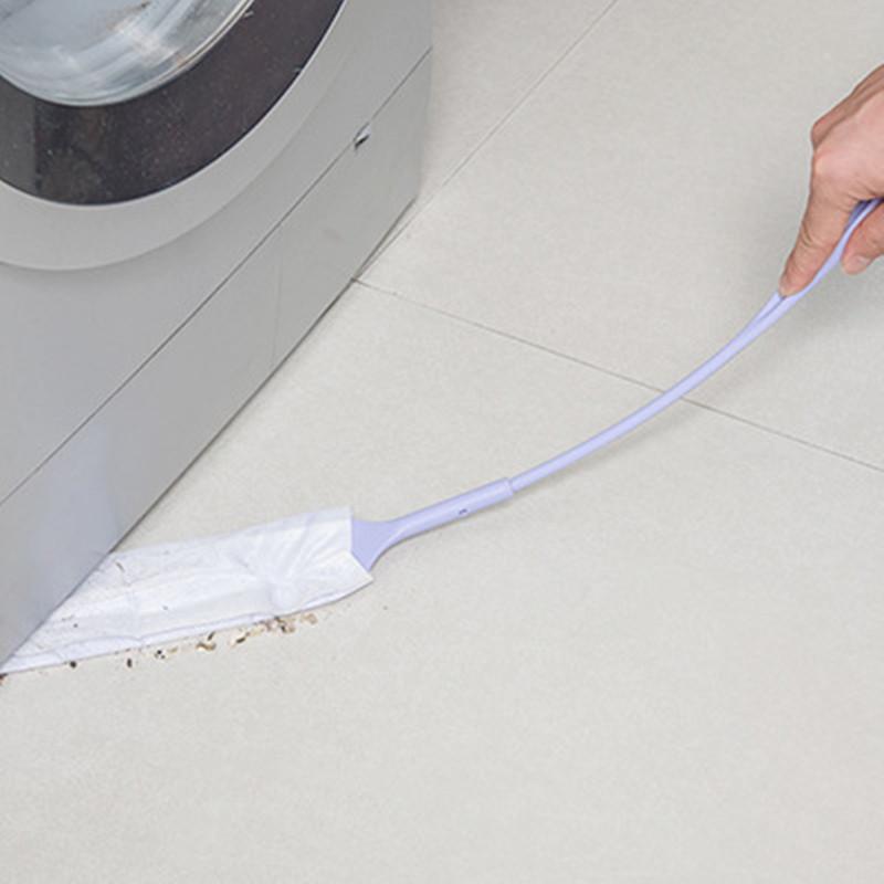 

Щетка для чистки бытовой пыли с нетканой салфеткой из 10 шт., Длинная ручка, щетка для удаления пыли фиолетовый