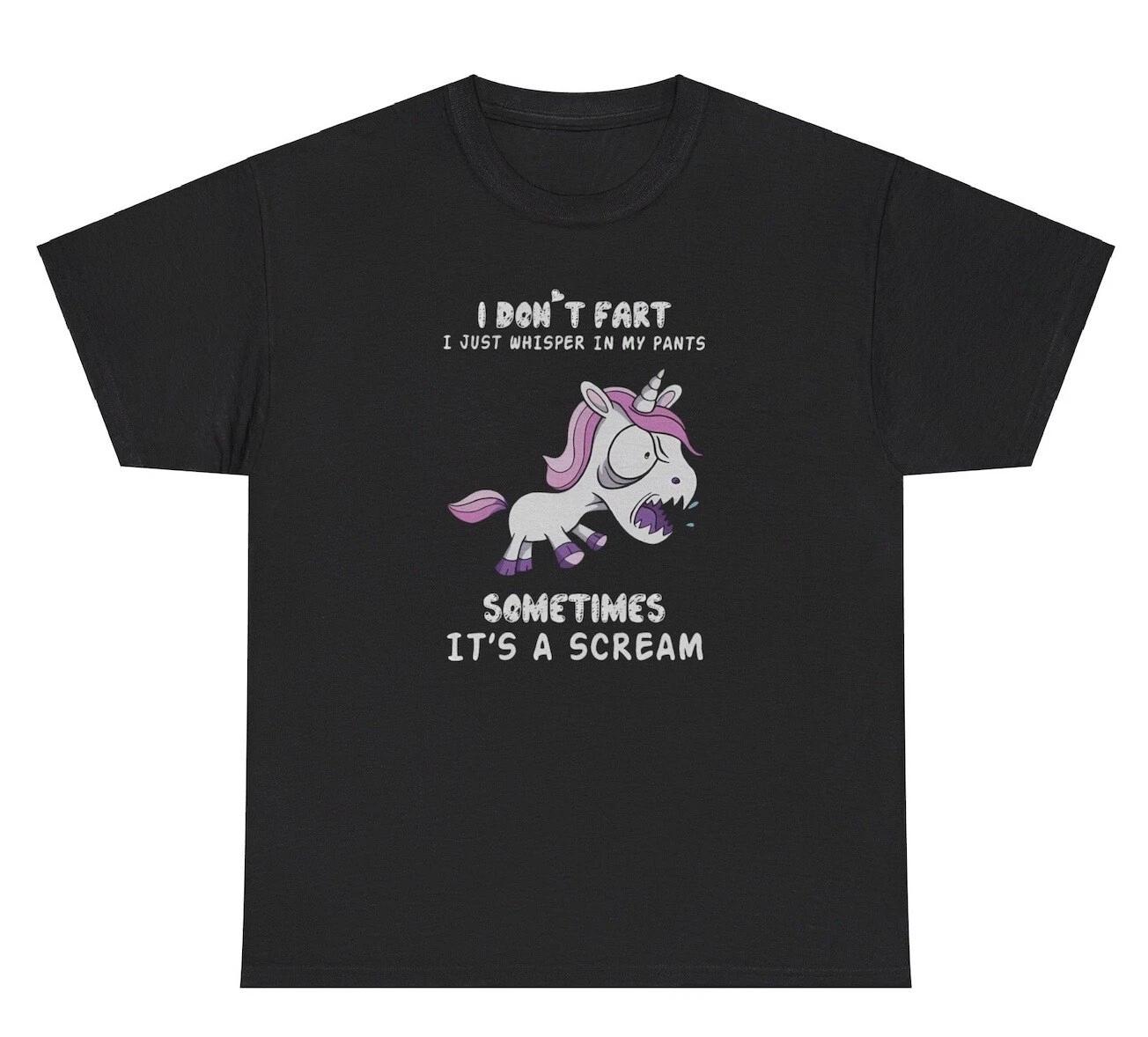 

I Don’t Fart I Whisper In My Pants T Shirt Funny Ironic Oddly Specific Gag Tee 4XL