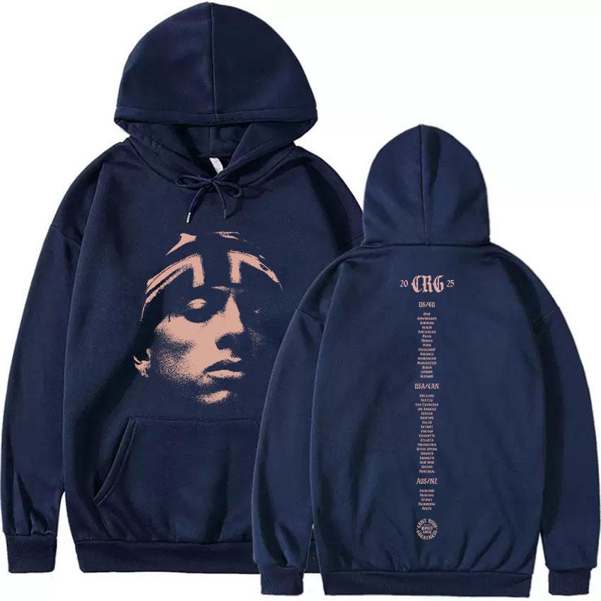 Rapper Central Cee CAN'T RUSH GREATNESS Tour 2025 Merch Hoodie Herrenmode Übergroßes Sweatshirt Hip Hop Gothic Hoodie Streetwear