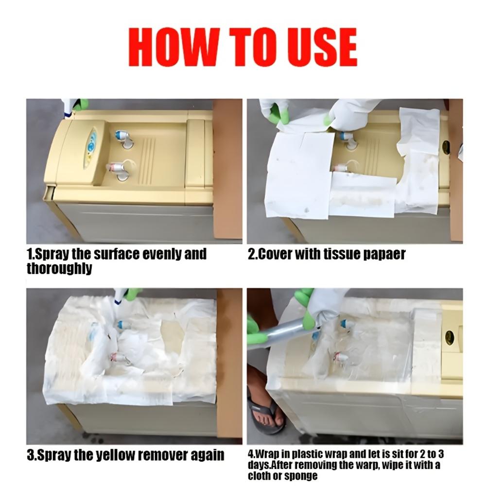 120ml Multi-Functional Plastic Yellowing Remover & Air Conditioner Repair Agent - Suitable for AC Units, Furniture, and Car Inte