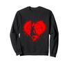 Basketball Lover Fan Red Heart Player Love Sweatshirt B-Baller