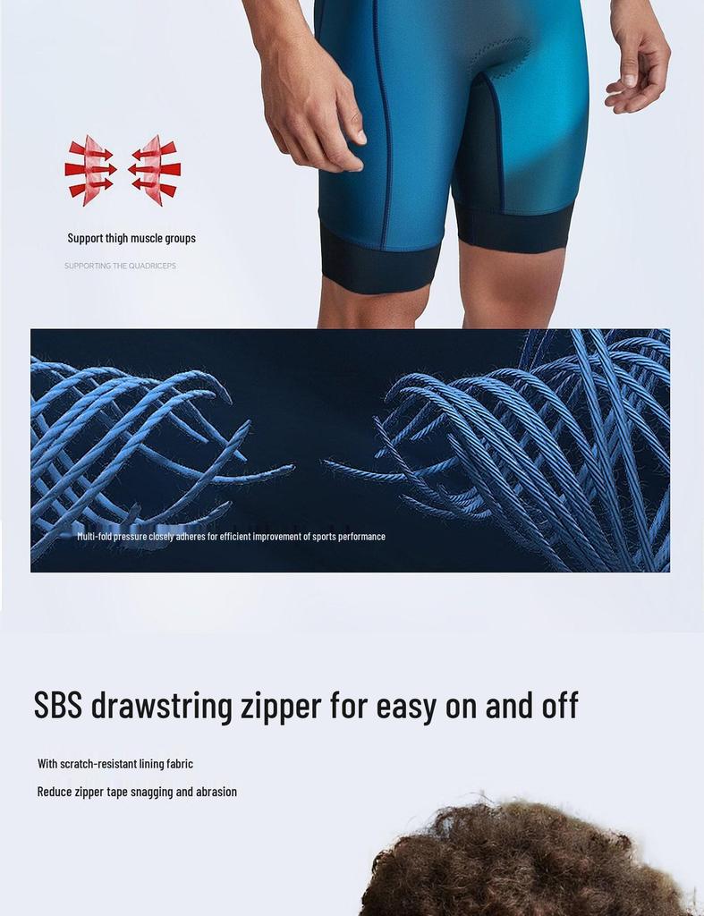 Combinaison de triathlon pour jeune homme: Tenue de compétition une pièce pour le cyclisme, la natation, la course à pied