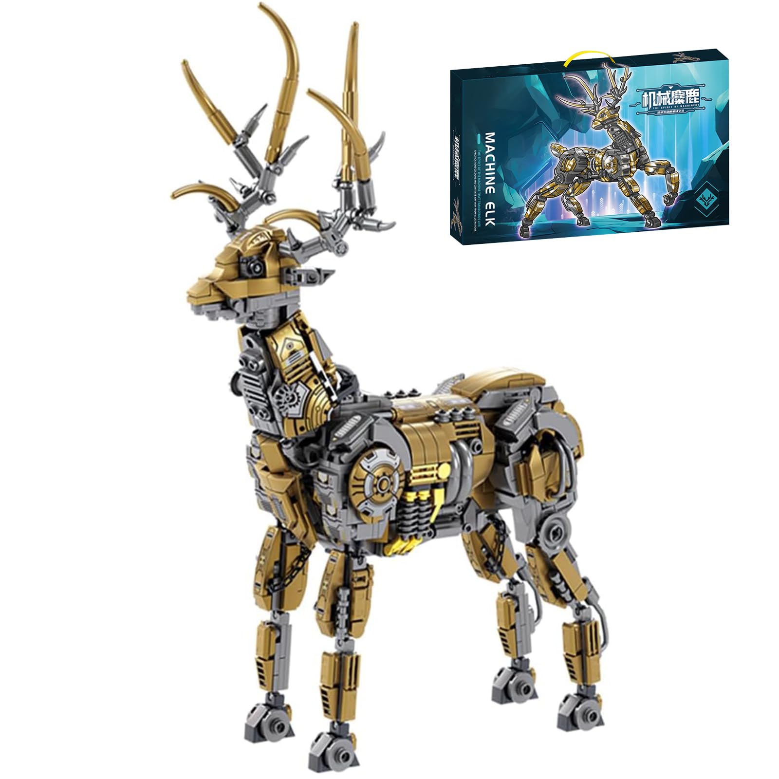 

Hallisun Набор блоков Игрушки-животные 924 детали Механический олень Сборка для строительства Совместимый блок Строительная модель для демонстрации Кирпичики обычного размера Кирпичик Кирпичики