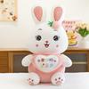 Plush Toy Large Colorful Rabbit Throw Pillow Small White Rabbit Heart Doll Children's Holiday Gift Pet Toy