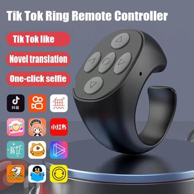 Wireless Bluetooth Mobile Selfie Lazy Artifac Tiktok Remote Control Ring Mobile Phone Bluetooth Controller T For Xiaomi Apple