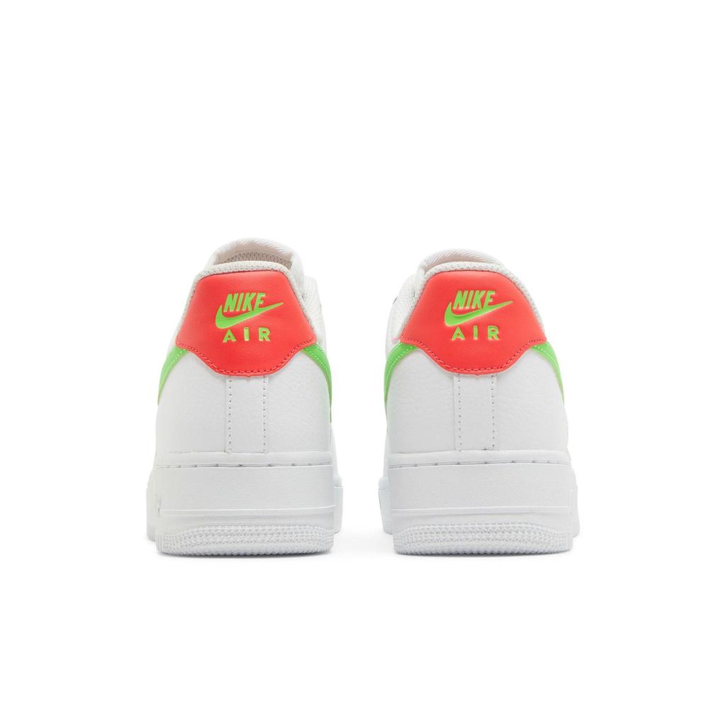 Nike Womens Air Force 1 Low 'Watermelon' (women's Sizes) White / Laser Crimson / Green Strike Skateboard Shoes CT4328 100