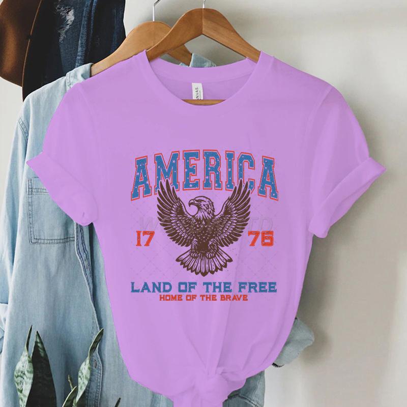 USA Flag Fashion Summer T-shirts Amerika 1776 Short Sleeve Tee 4th of July Vintage T Shirts Men Women Casual July 4th Top Tees
