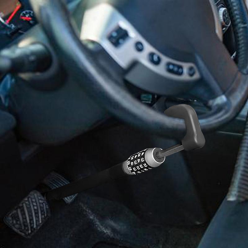 Car Anti Theft Wheel Lock Adjustable Combination Code Car Anti-Theft Lock Car Pedal Locks Keyless Password Car Security Device