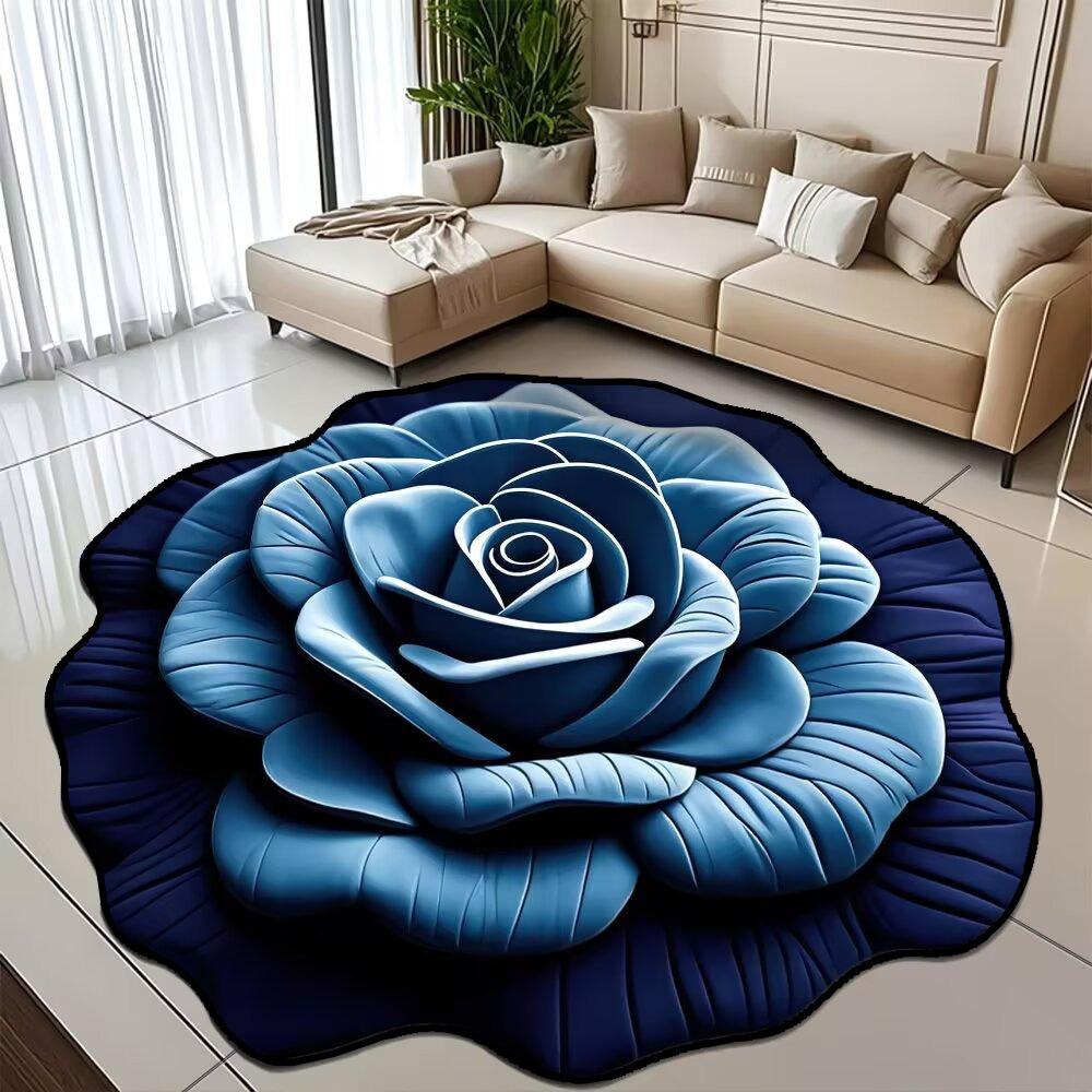 

Peony Flower Floor Mat Living Room Carpet Stain Resistant Easy Care Bath Mat Absorbent Door Mat Kitchen Bathroom Hallway 40 * 40
