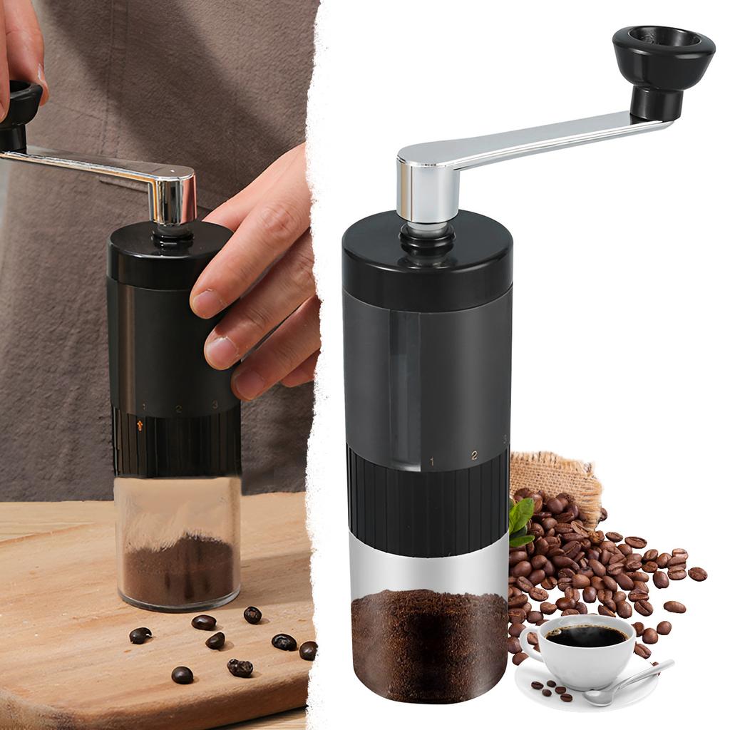 Manual Coffee Bean Grinder Detachable And Adjustable 5-Stage Portable Manual Grinder Hand-Cranked Coffee Grinder Kitchen Tools