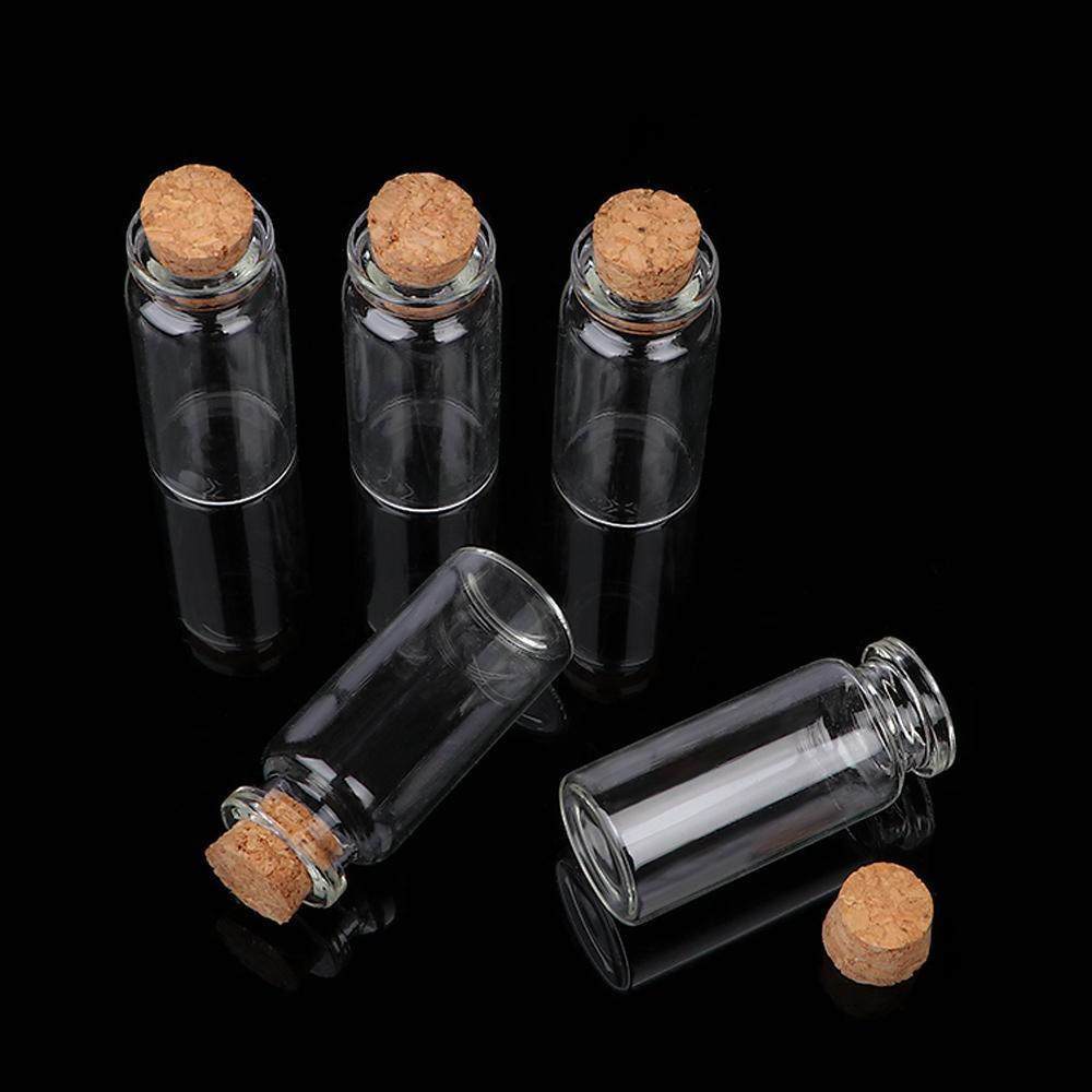 High Temperature Resistance Containers Glass Craft Mini Cork Stopper Glass Bottle Mini Messages Jar