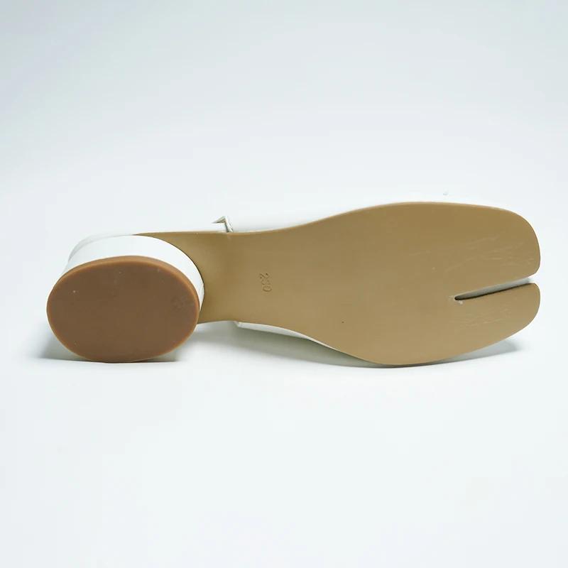 2025 New Brand Design Fashion 3CM Tabi Sandals  Split Heel Ballet  Summer High Heel Single Shoes Bow Mary Jane Shoes