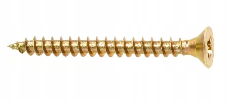 Hardened wood screws 4x25mm 35pcs PZ2 gold