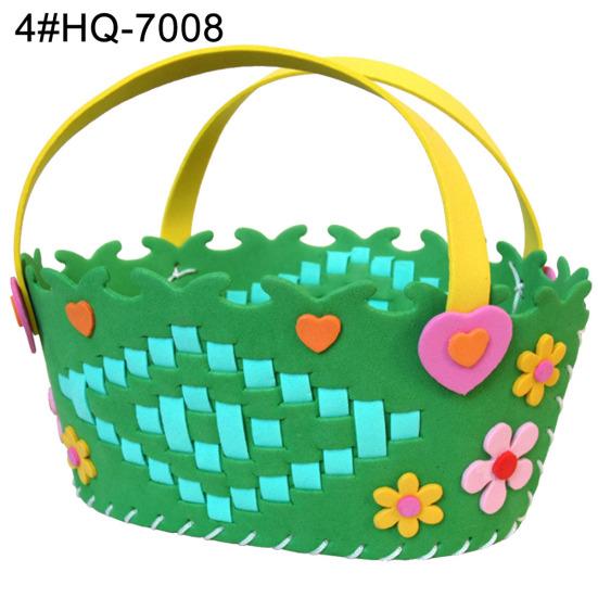 DIY Cute Flower Handmade Craft Kids Children Creative Toy Braided Storage Basket
