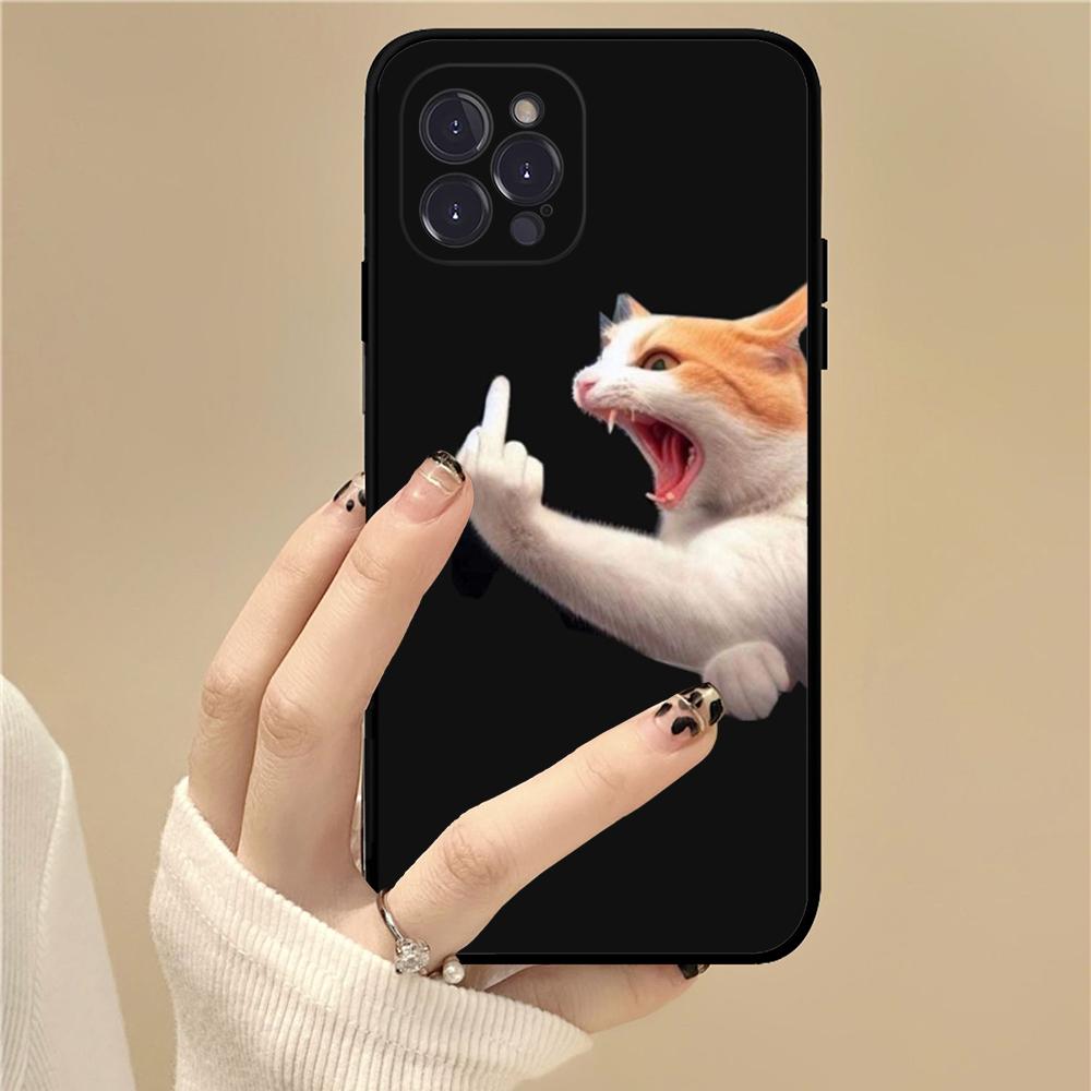 

Забавный чехол для телефона с мемами про кошек Для IPhone 16 15 14 11 12 13 Mini Pro XS Max Чехол 6 7 8 Plus X Funda Shell iPhone 11 pro