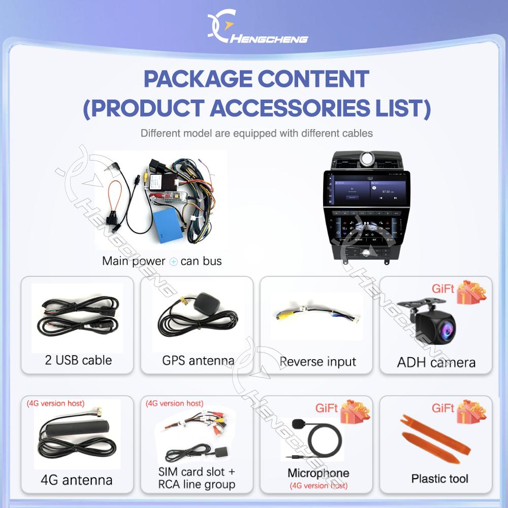 CarPlay 12.3" For Maserati Quattroporte 2008-2012 Car Multimedia Player GPS Navigation Radio Android12 8+128G 8Core 4G 360Camera