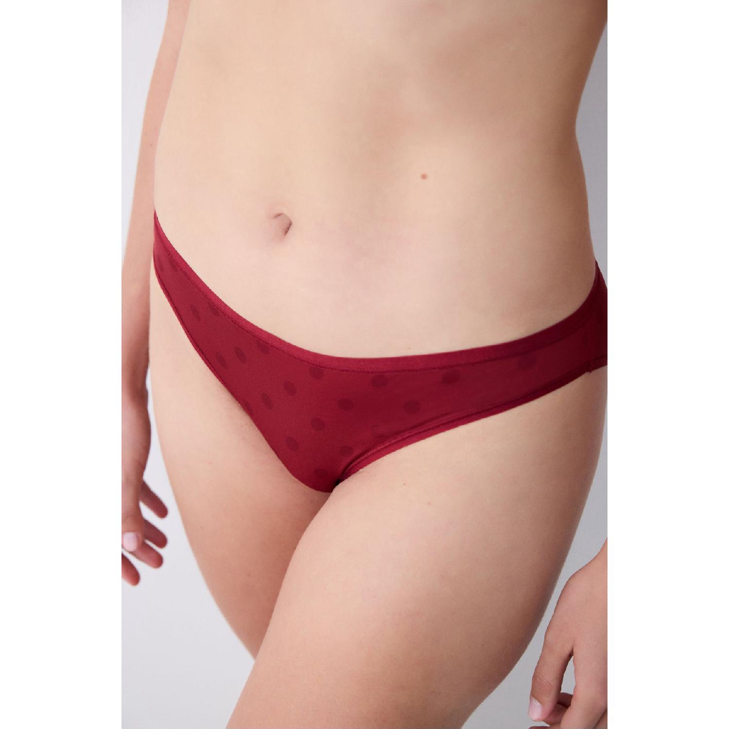 

Essentials Burgundy Slip Panties XS бордовый