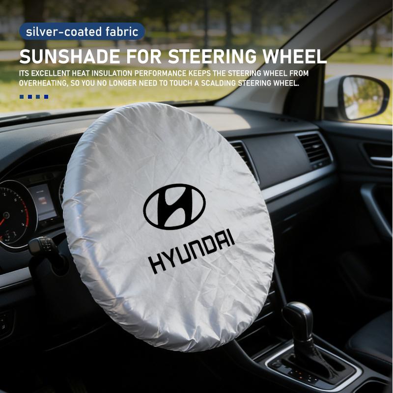 Car Steering Wheel Sun Shade Cover UV-Blocking Sun H Protection Cover For Hyundai Azera GDI i10 i20 i30 i40 ix20 ix35 Sonata