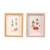 Rectangle Wooden Photo Frame Desktop Decors Holder Stand Table Centerpieces Picture for Living