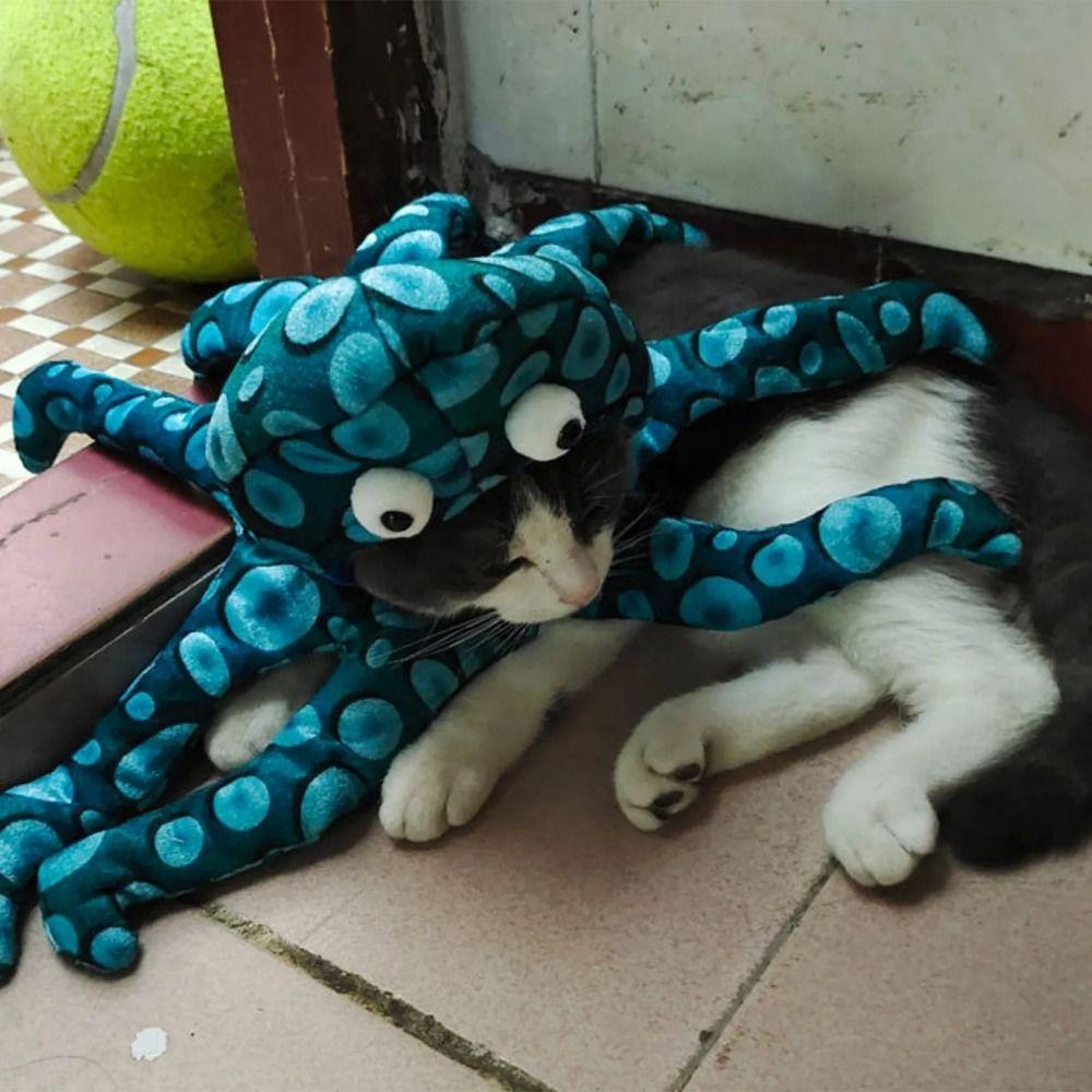 Creative Pet Transformation Outfit Octopus Shape Dog Cosplay Costume Halloween Festival