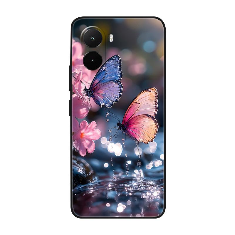 Etui na Poco M7 4G Fajne Malowane Marmurem Miękki Silikonowy Tylny Pokrowiec Na Xiaomi PocoM7 4G TPU Zderzak Fundas Poco M7 4G M 7 Coque