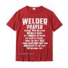 Unisexs Vintage Welder Welder Prayer Funny Welding Gift TShirt Summer Tees For Unisex Coupons Cotton T Shirts Casual