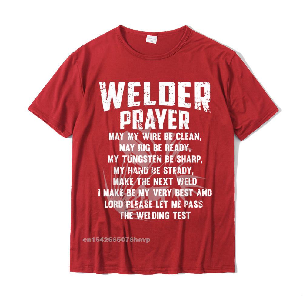 Unisexs Vintage Welder Welder Prayer Funny Welding Gift TShirt Summer Tees For Unisex Coupons Cotton T Shirts Casual
