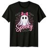Spooky Ghost Halloween Holidays Occasions Unisexs Unisexs Graphic Tee Cute Design
