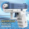 Kids Cool No Manual Loading Required Water Guns Squirt Water Blaster Toy Without Charge Summer Swimming Pool Beach Fighting Play