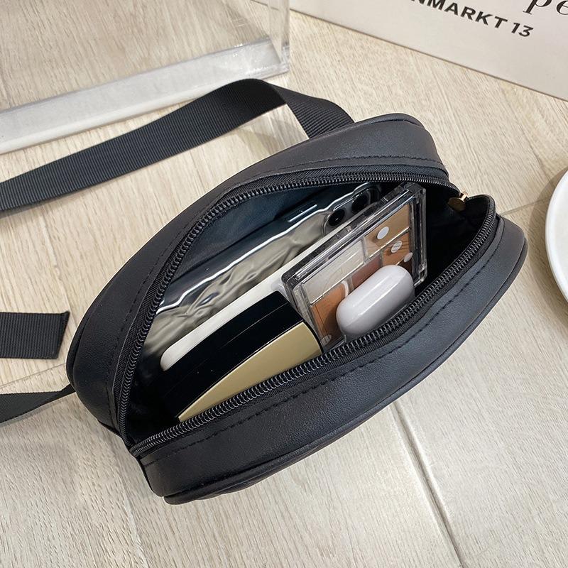 Bag women's bag solid color small bag fashion embroidered messenger bag simple breast bag waist bag embroidered diagonal span bag women's bag