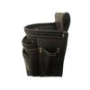 Knicks Fully Vegetable-Tanned Leather 3-Drawer Waist Pouch (Black) KBB-301DD