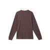 Nike SB Logo Print Ribbed Crew Neck Long Sleeve T-Shirt Men Tops Brown FQ7682-227