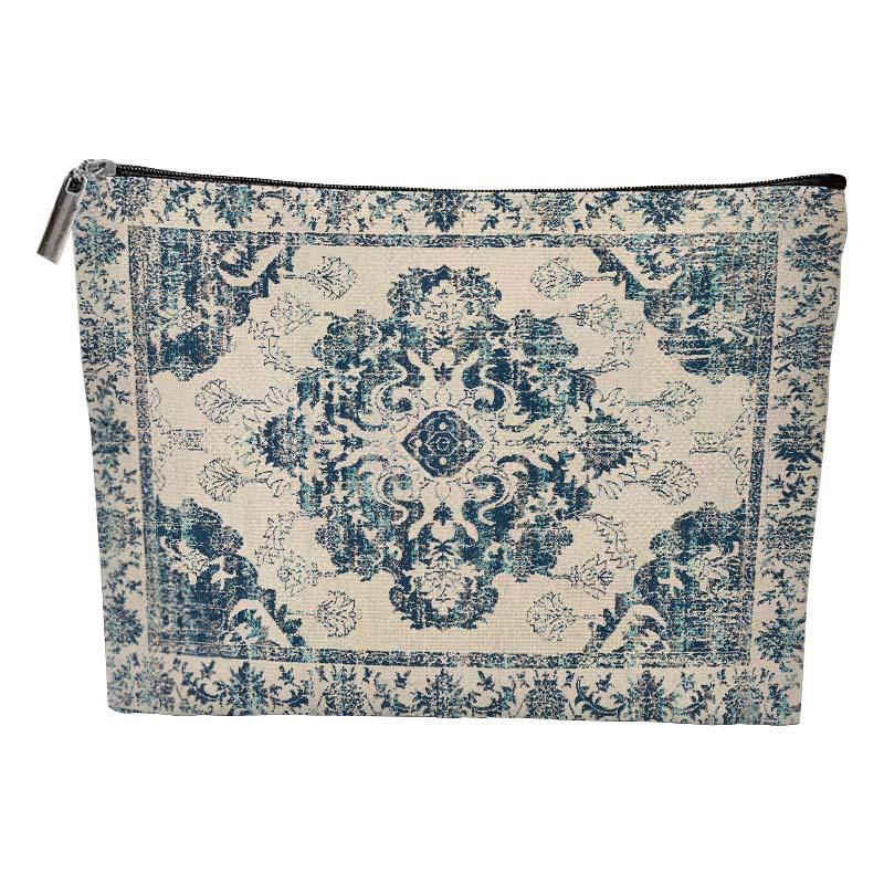 Boho Ethnic Style Cosmetic Bag Portable Multifunctional Storage Bag Travel Toiletry Bag Large Capacity Makeup Pouch For Girls