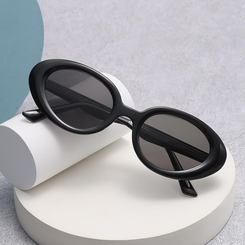 35019 Oval Ferrule Legs Tr Sunglasses, Personalized Hip-Hop Glasses, Wind Street Shot Trendy Sunglasses