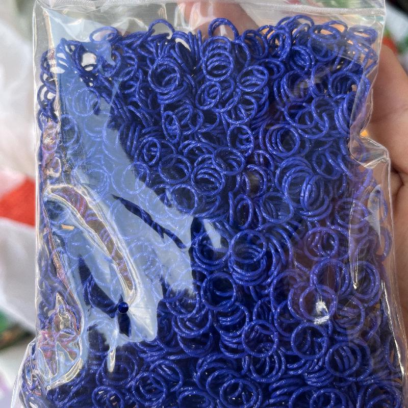 DIY Jewelry Accessories: Colored Baking Paint Embossed Rings (2,000/pack), featuring Round, Open, Single, and Twisted Flower Designs.